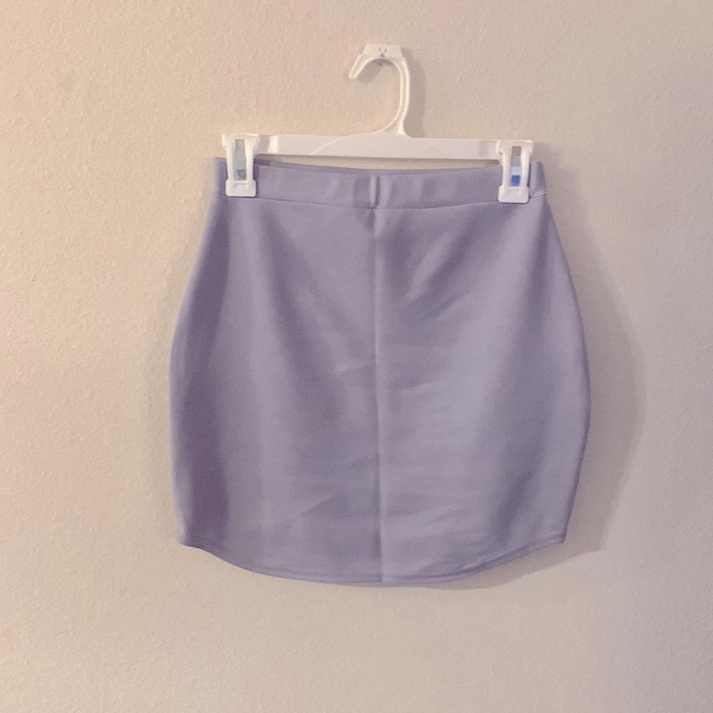 Grey/purple pencil skirt